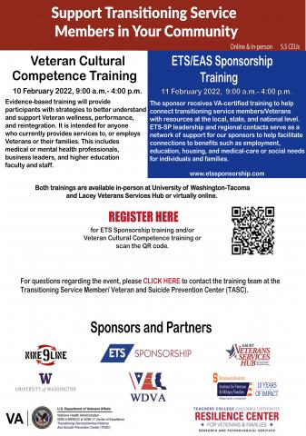 Expiration of Term of Service (ETS)/EAS Sponsorship & Veteran Cultural Competence Training - 10/11 February