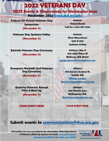 2022 Veterans Day Events & Observances - Page 3