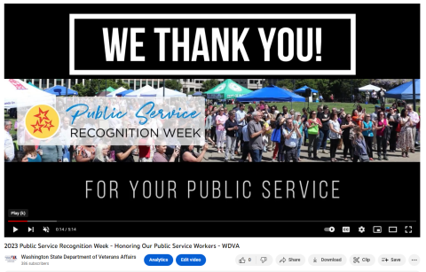 Public Service Recognition Week YouTube Video Preview