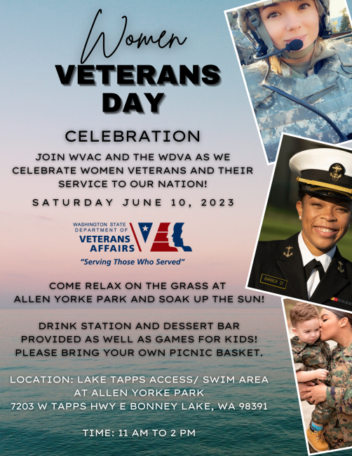 Women Veterans Day Celebration Flyer - June 10 2023