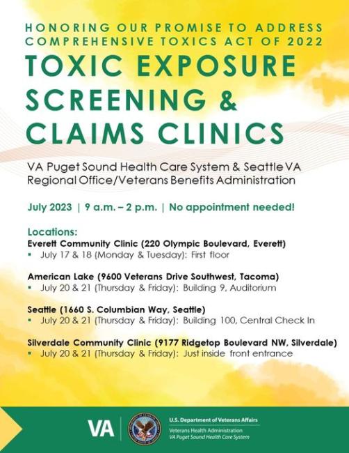 Toxic Expose Screening & Claims Clinics 